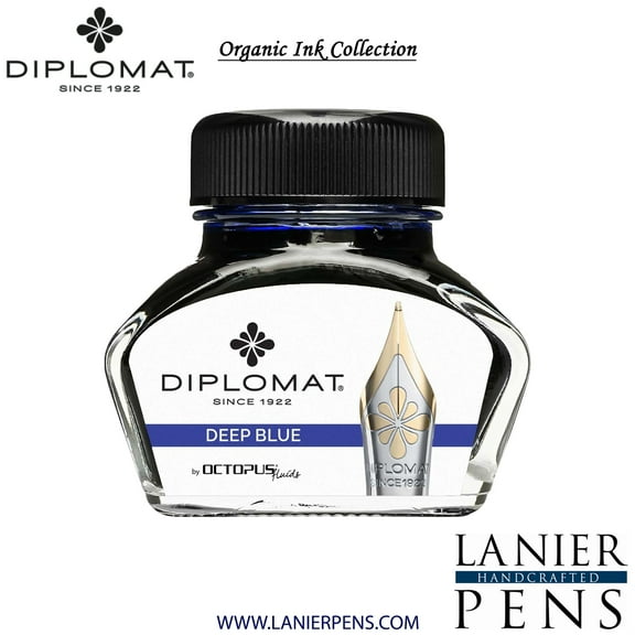 Diplomat Octopus 30ml Ink Bottle - Deep Blue