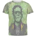 thumbnail image 1 of Halloween Frankenstein Raver Horror Movie Monster Men's Soft T-Shirt, 1 of 2
