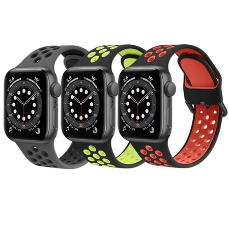 Vanjua 3 Pack Bands Compatible with Apple Watch Band 45mm...