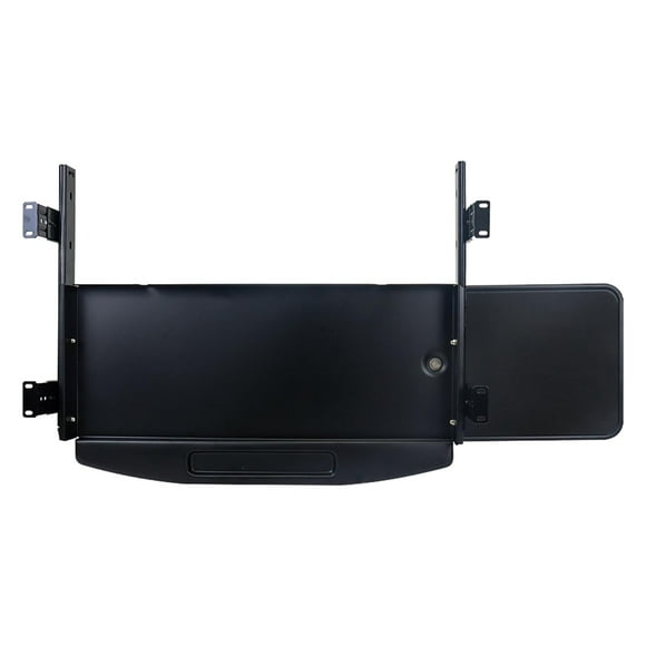 Cajón para teclado debajo del escritorio, cajón de escritorio, bandeja para teclado, suministros para hombres y mujeres, Plataforma de ratón negra