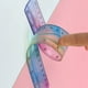 thumbnail image 2 of Una regla flexible irrompible de color, una regla de plástico de 30 cm se puede doblar, una regla métrica, una regla plana para niños y adultos en el aula oso de fresa Electrónica, 2 of 5