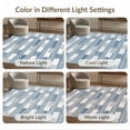 thumbnail image 7 of ODIKA 5'x7' Washable Area Rug Grey Interlocking Decorative Rectangle Mediterranean Inspired for Guest Room, Lounge, Apartment, Non-Slip Low Profile, Stain Resistant, 7 of 7