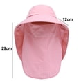 thumbnail image 3 of Protección solar UV al aire libre impermeable transpirable cara cuello solapa cubierta plegable sombrero para el sol para hombres y mujeres, 3 of 7