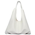 thumbnail image 2 of 5001 Bolso Hombro Cuero Suave Y Bolso Mano Doble Informal Gran Capacidad para Ir Al A La (blanco) Blanco, 2 of 8
