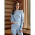 thumbnail image 2 of ClimateRight by Cuddl Duds Women's Pointelle Knit 2PC Top and Legging Thermal Base Layer Set, Sizes XS to 4X, 2 of 7