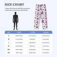 thumbnail image 4 of Balery Violets Flowers Pantalones de pijama para hombre, pijama ultraligero, pantalón de descanso-Large, 4 of 6