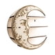 thumbnail image 5 of Estante colgante multiusos de madera con forma de luna para colección de rocas y plantas pequeñas Luz, 5 of 9