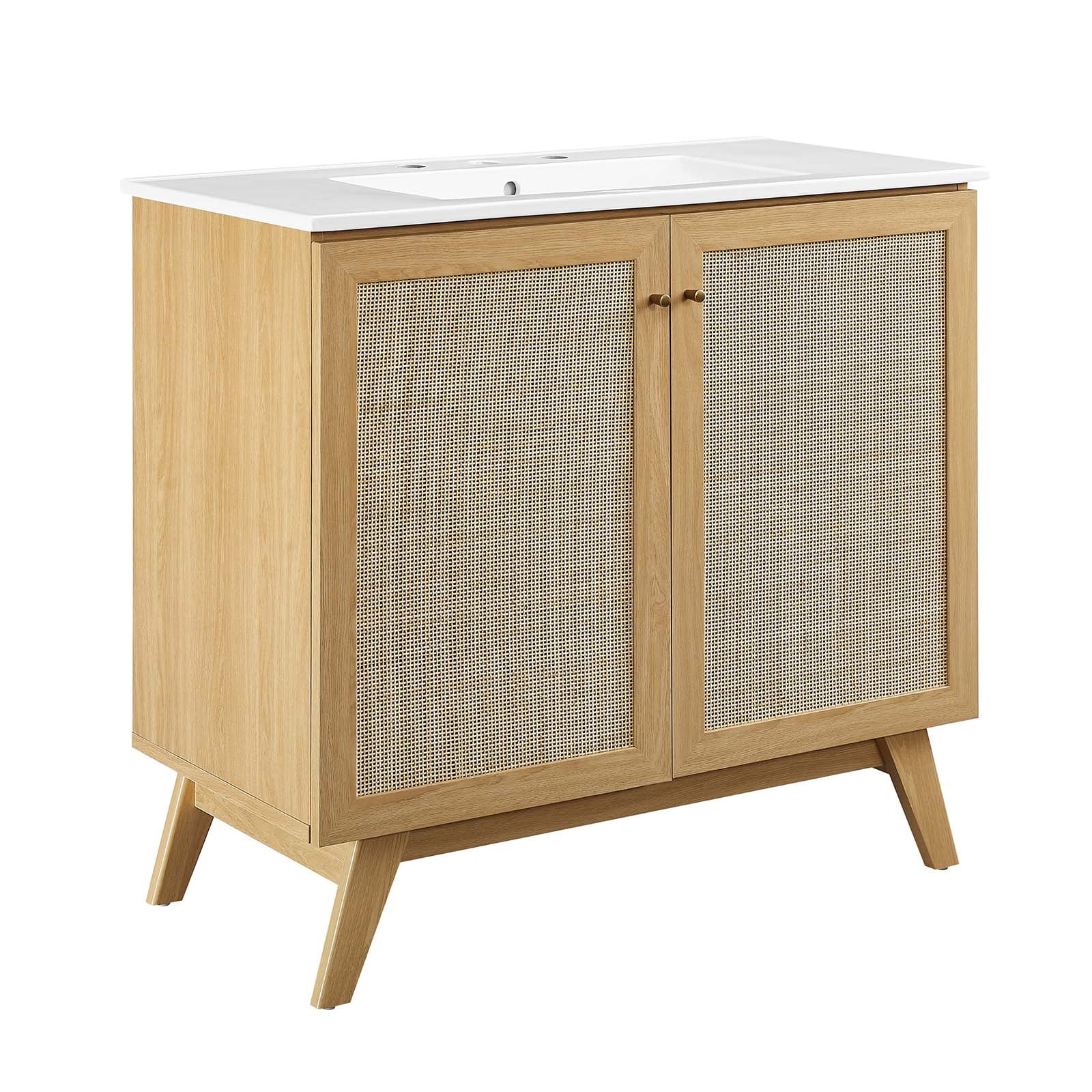Modway Soma 36” Bathroom Vanity in Oak White