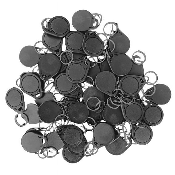 Hotel RFID Key FOB Re-Writable Multiple Times. 100 Pcs. Works in 13.56 MHz Frequency