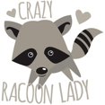 thumbnail image 3 of CafePress - Crazy Racoon Lady Pajamas - Women's Light Pajamas, 3 of 4