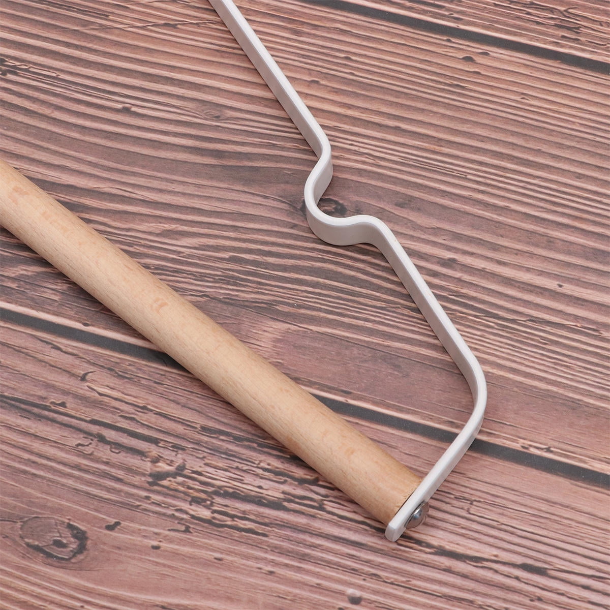 SWETRACE Metal Hanger Wood White 5Pcs