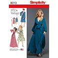 thumbnail image 2 of Simplicity 8013 Patrones de costura para vestidos de moda vintage de los años 70, tallas 6 a 14, 2 of 4