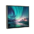 thumbnail image 3 of Stupell Industries Northern Lights Photography Nature Photography Gray Floater Framed Art Print Wall Art, 21 x 17, 3 of 9