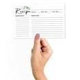 thumbnail image 2 of Inkdotpot 4x6 Inch Recipe Cards (Set of 50) , Thick Double Sided Premium Card Stock- Modern Style White Recipe Notecards for Weddings- Bridal- Baby Shower - Greenery Theme, 2 of 6
