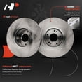 thumbnail image 4 of A-Premium 12.64 inch (321mm) Front Vented Disc Brake Rotors Compatible with Select Hyundai Models - Veracruz 2007-2012, 2-PC Set, 4 of 8