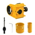 thumbnail image 1 of Door Lock Installation Kit,Door Lock Jig for Metal or Wood Yellow, 1 of 5