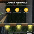 thumbnail image 3 of 12 Pack Solar Deck Lights Outdoor, Solar Step Lights Waterproof LED Solar Lights for Outdoor Stairs Step Fence Yard Patio Pathway Christmas Decoration Lights(Black-Warm White), 3 of 6