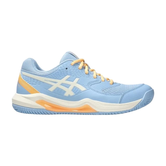 TENIS ASICS MUJER GEL DEDICATE 8 AZUL CLARO CREMA PADEL azul 245