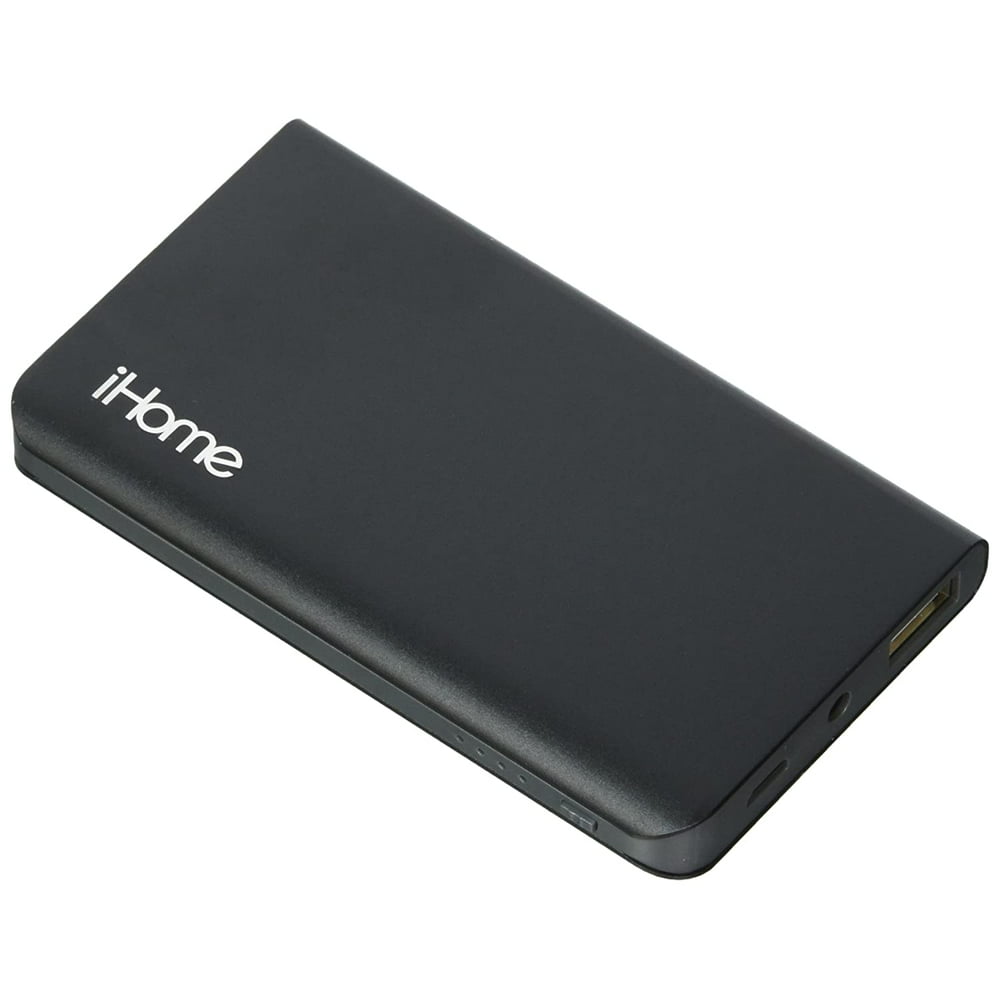 iHome Slim Charge Duo 3,000 mAh Slim Power Bank with 2in1 Charging