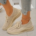 thumbnail image 2 of Lace Up Mesh Walking Shoes for Women Lightweight Non Slip Wide Width Athletic Casual Workout Sneakers, 2 of 6