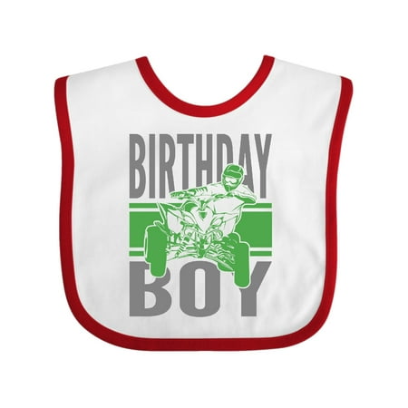 

Inktastic Birthday Boy Off-Roading ATV Gift Baby Boy Bib