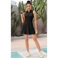 thumbnail image 6 of Golf Dress for Women Tennis Dresses with Shorts Pockets Sleeveless Sport Active Workout Athletic Dress Black XXL, 6 of 7
