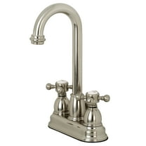 Kingston Brass KB3618BX 4 in. Centerset Bathroom Faucet, Brushed Nickel