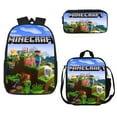 thumbnail image 1 of My World Fun School Bag Three-piece Set, Unisex School Adjustable Backpack-week, 1 of 4