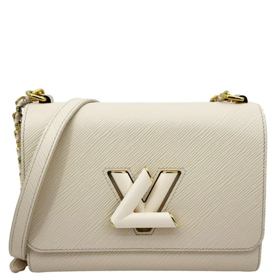 Pre-Owned Louis Vuitton Twist MM Epi Leather Chain Shoulder Bag Off White