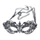thumbnail image 4 of Máscara de encaje para mujer, máscara de media cara, elegante, suave y delicada, máscara de mascarada de encaje. Correa de hilo negro, 4 of 9