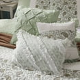 thumbnail image 6 of Noaman 6-Piece Cotton Percale Quilt Set with 3 Decorative Pillows, Sage Green Floral Design, Full/Queen Size 90x90 Inch, 6 of 21