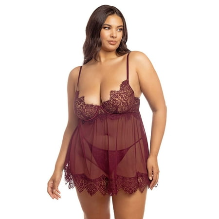 Curvy Kinsley Sheer Babydoll