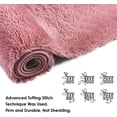 thumbnail image 7 of Dwelke Ultra Fluffy Rug Indoor Plush Soft Carpet for Living Room Anti-Skid Durable Area Rug 4x5.3ft Blush, 7 of 7