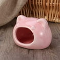 thumbnail image 5 of Cat Shaped Ceramic Hamster Nest, Small Animals House Hideaway Cottage, Small Animals Bedding and Cage Accessories, 5 of 5