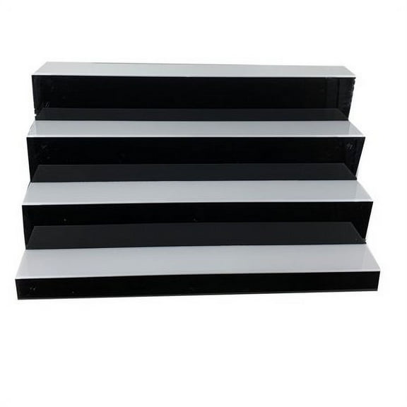 YILIKISS 4-Tiers LED Lighted Liquor Bottle Shelf Glowing Display Stand w/Romote Control 7 Colors Adjustable