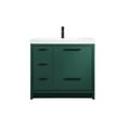 thumbnail image 3 of Elegant Lighting Vf46036m Wyatt 36" Free Standing Single Basin Vanity Set - Green, 3 of 8