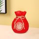 thumbnail image 4 of Florero de resina moderno Sunnimix Adorno Bolsa decorativo rojo, 4 of 5