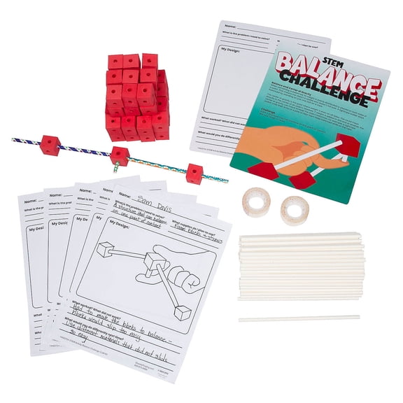 Fun Express STEM Balance Activity Learning Challenge Craft Kit – Makes 12