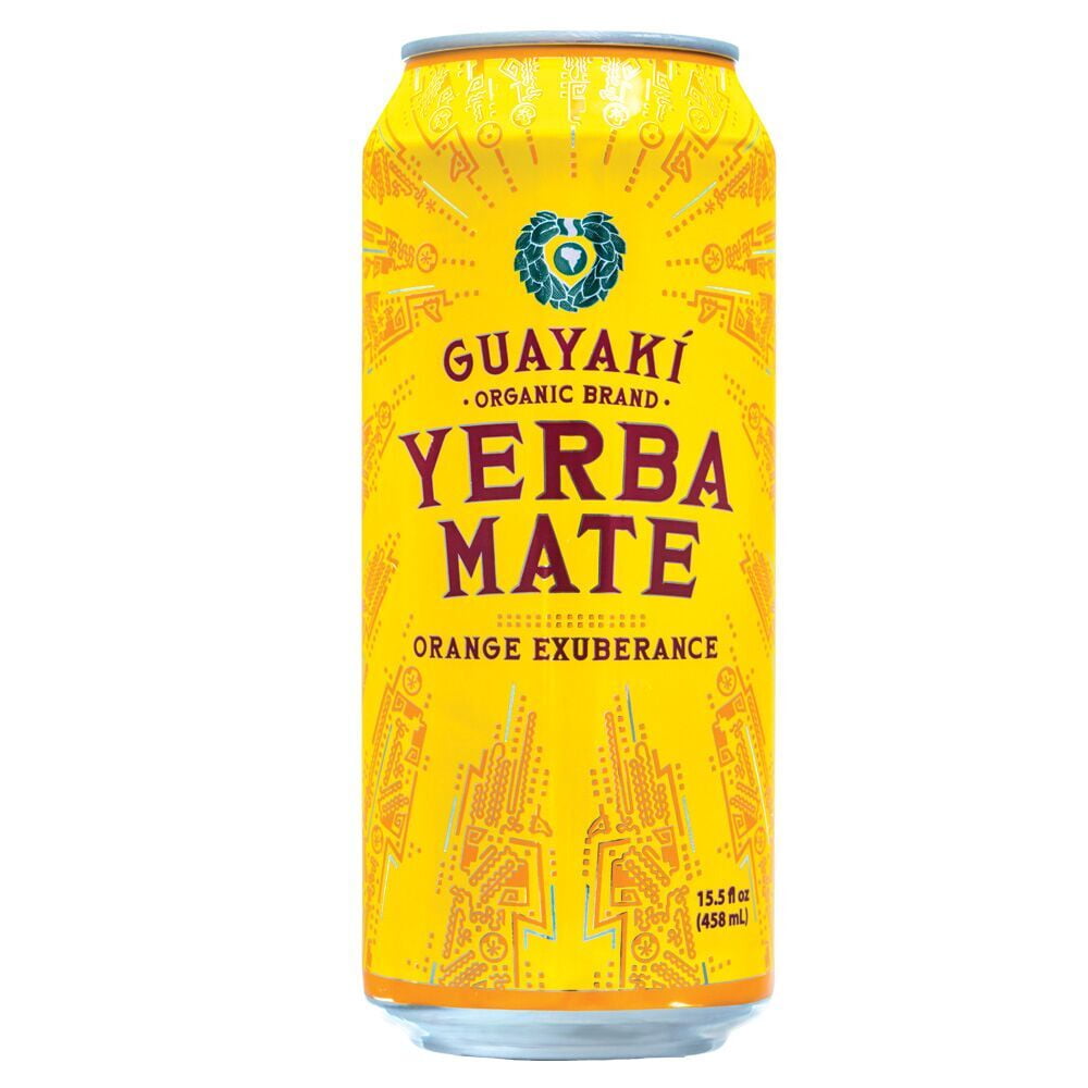 Guayaki Organic Brand Orange Exuberance Yerba Mate Tea, 15.5 fl oz, (Pack of 12)
