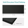 thumbnail image 3 of Kaboon 59.1x23.62 inch Universal Table Top, 1 inch Thick, Black, 3 of 7