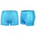 thumbnail image 2 of Xmarks Girls Dance Short Gymnastics Athletic Shorts Sparkle Glitter Tumbling Bottoms Blue, 2 of 5