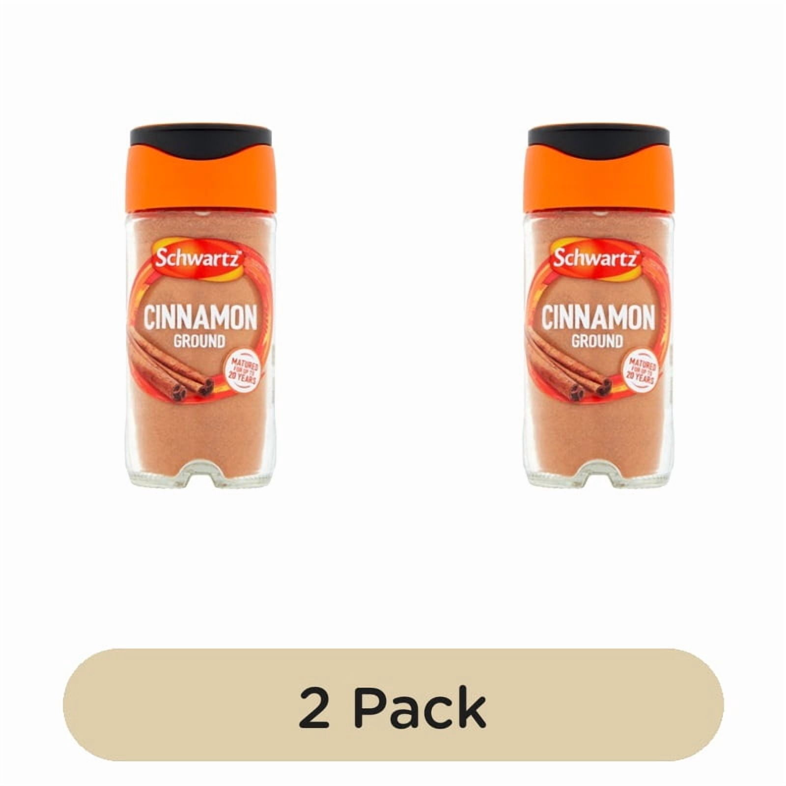 Schwartz Ground Cinnamon Jar 39g, British Import (Pack of 2)