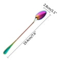 thumbnail image 3 of Coffee Teaspoons, Set of 12 Rainbow Color Coffee Spoon Long-Handle Ice Cream Desert Spoon Cocktail Stir Spoons, 3 of 6