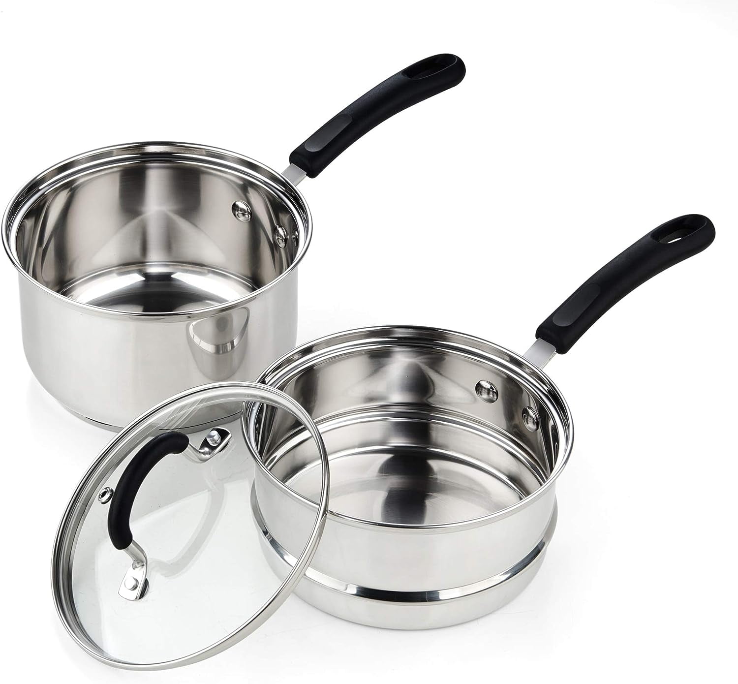 Permanent 5 Ply Cookware Double Broiler Steamer Pan