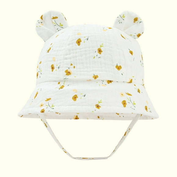 LSLJS 4th of July Hats, Baby Girl Sun Hat Kids Summer Outdoor Baby Boy Hats Infant Wide Brim Hats Toddler Beach Cap Bucket Hat