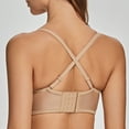 thumbnail image 3 of MELENECA Women's Strapless Bra for Large Bust Back Smoothing Plus Size with Underwire Almond 30F, 3 of 5