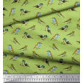 thumbnail image 3 of Soimoi Poly Georgette Fabric Flycathcer Bird Fabric Prints By Yard 52 Inch Wide, 3 of 5