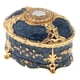 thumbnail image 1 of Pequeño joyero vintage, porta joyas, decoración, regalo de joyería para mujer Estilo A-Azul, 1 of 9