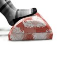 thumbnail image 5 of Antique Foot Rest, Abstract Ornamental Flower Motifs with Baroque Curlicues Traditional, Non-Slip Backing Adjustable Ergonomic Memory Foam Leg Support for Office, Salmon Coral and White, by Ambesonne, 5 of 5
