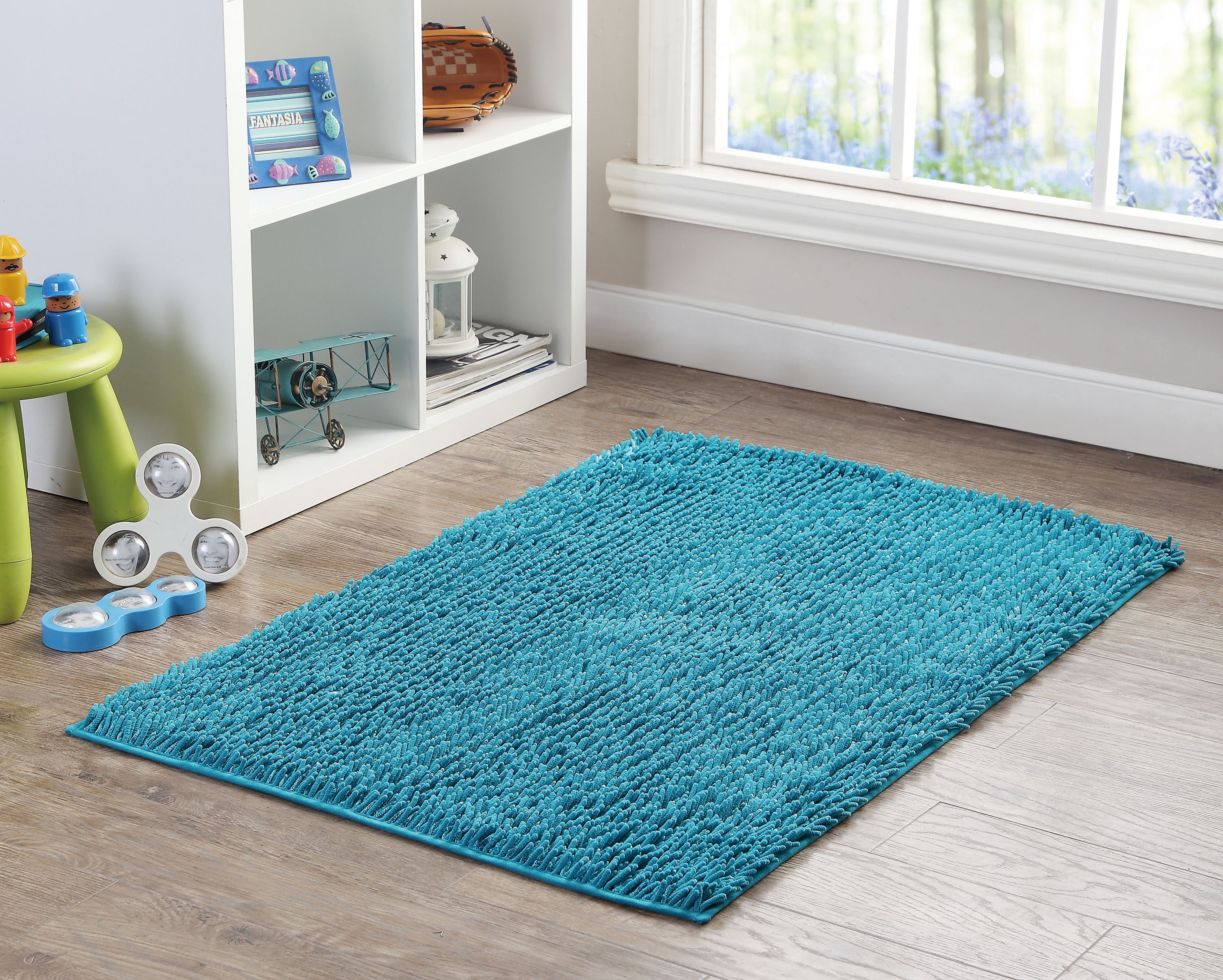 Your Zone Shiny Noodle Area Rug, Multiple Colors Available